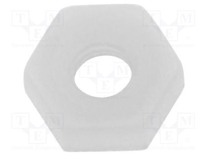 Nut; hexagonal; M2; polyamide; H: 1.4mm; 4mm FIX&FASTEN FIX-M2