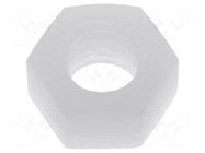 Nut; hexagonal; M5; polyamide; H: 4.4mm; 8mm FIX&FASTEN