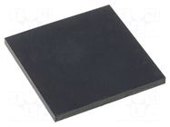 Self-adhesive foot; H: 1.5mm; black; rubber; W: 19.7mm; L: 20mm FIX&FASTEN