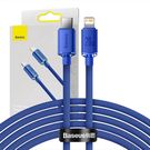 Baseus Crystal Shine cable USB-C to Lightning, 20W, PD, 2m (blue), Baseus
