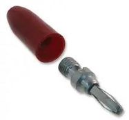 BANANA PLUG, 15A, SOLDERLESS, RED
