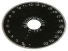 DIAL PLATE, 1.87IN DIAMETER, 1 TO 23