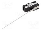 Microswitch SNAP ACTION; 6A/250VAC; 5A/24VDC; with lever; SPDT PIZZATO ELETTRICA