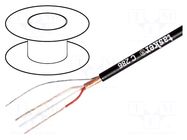 Wire: microphone cable; 2x0.22mm2; black; OFC; -15÷70°C TASKER