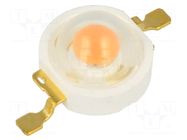 Power LED; pink (magenta); EMITER; 130°; 350mA; 579÷581nm; 1W ProLight Opto