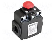 Limit switch; mushroom head plunger; NO + NC; 10A; max.500VAC PIZZATO ELETTRICA