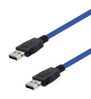 USB 3.0 LATCHING TYPE A MALE TO MALE 0.5M CABLE ASSEMBLY