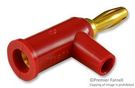 BANANA PLUG, STACKABLE, 15A, SCREW, RED
