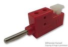 BANANA PLUG, STACKABLE, 30A, CLAMP, RED