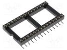 Socket: integrated circuits; DIP28; Pitch: 2.54mm; precision; SMT CONNFLY