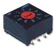 SWITCH ROTARY DIP HEX FLUSH 20V