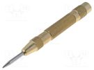 Automatic center punch; Ø: 4mm; L: 130mm; steel GOLDTOOL