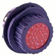 CIRCULAR CONNECTOR, RCPT, 19POS, JAM NUT