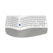 Wireless Ergonomic Keyboard Delux GM901D BT+2.4G (white) (QWERTY), Delux