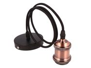 Lampa ar auduma kabeli, E27, 1m, izturētas vara krāsas, LED line