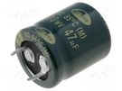 Capacitor: electrolytic; SNAP-IN; 47uF; 400VDC; Ø22x25mm; ±20% SAMWHA