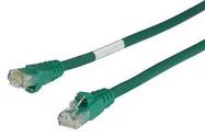 PATCH CABLE, RJ45, CAT6, 0.5M, GREEN