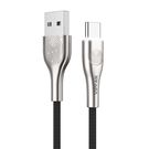 USB to USB-C cable VFAN Fingerprint Touch Z04, 3A, 1.2m (black), Vipfan
