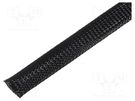 Polyester braid; ØBraid : 10÷30nom.25mm; polyester; black; L: 10m HELLERMANNTYTON