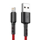 USB to Lightning cable Vipfan X02, 3A, 1.8m (red), Vipfan