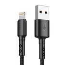 USB to Lightning cable Vipfan X02, 3A, 1.8m (black), Vipfan