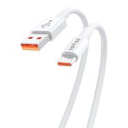 USB to USB-C cable Vipfan X17, 6A, 1.2m (white), Vipfan