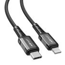 Cable USB-C to Lightning Acefast C1-01, 1.2m (black), Acefast