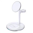 Wireless charger Choetech with stand 2in1 (white), Choetech