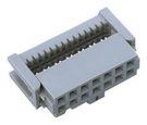 CONNECTOR, RCPT, 16POS, 2ROW, 2.54MM