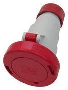 INDUSTRIAL COUPLER, 3P+N, 16A, 415V, RED