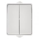 Wall-mounted switch IP54, 2 buttons, EMOS