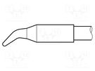 Tip; bent conical; 1.2mm; longlife; for  soldering iron; JBC-AP-A JBC TOOLS