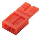 SHUNT, 2POS, 2.54MM, THERMOPLASTIC, RED