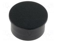 Cap; thermoplastic; push-in; black CLIFF
