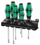 SCREWDRIVER SET, PHILLIPS/SLOTTED, 6PC