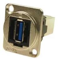 USB ADAPTER, USB 3.0 A-B RCPT, NICKEL