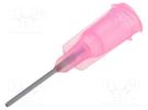 Needle: steel; 0.5"; Size: 20; straight; 0.58mm; Mounting: Luer Lock FISNAR