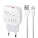 Wall charger  LDNIO A1307Q 18W +  Lightning cable, LDNIO