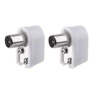 IEC Aerial Connector male, push type, angle, EMOS