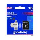 Goodram All in One memory card microSD 16GB class 10 + adapter + reader OTG