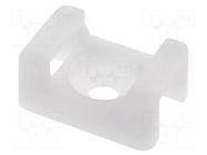 Holder; screw; polyamide; natural; B: 5mm; H: 9mm; L: 23mm; T: 9mm KSS WIRING