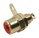 RCA CONNECTOR, JACK, 1POS, 3.5MM, RED
