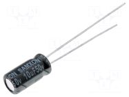 Capacitor: electrolytic; THT; 10uF; 50VDC; Ø5x11mm; Pitch: 2mm; ±20% SAMXON