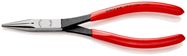 KNIPEX 28 21 200 Long Reach Needle Nose Pliers with plastic coating black atramentized 200 mm