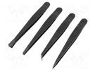 Set of tweezers; non-magnetic; ESD; Resistance to: abrasion IDEAL-TEK