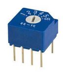 ROTARY SWITCH, SP6T, 0.1A, 5VDC, TH