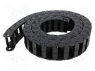 Cable chain; E2.15; Bend.rad: 48mm; L: 1000mm; Int.height: 14.4mm IGUS
