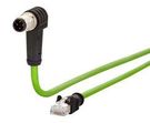 SENSOR CORD, 4P M12 PLUG-RJ45 PLUG, 1M