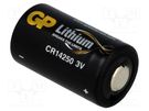 Battery: lithium; 3V; 1/2AA; 800mAh; non-rechargeable; Ø14.3x25mm GP