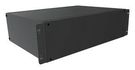 RACK MOUNT CABINET, 3U, ALUM, BLACK